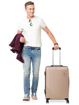 BAOMI URBAN VOYAGE Range Light Brown Hard Medium Luggage