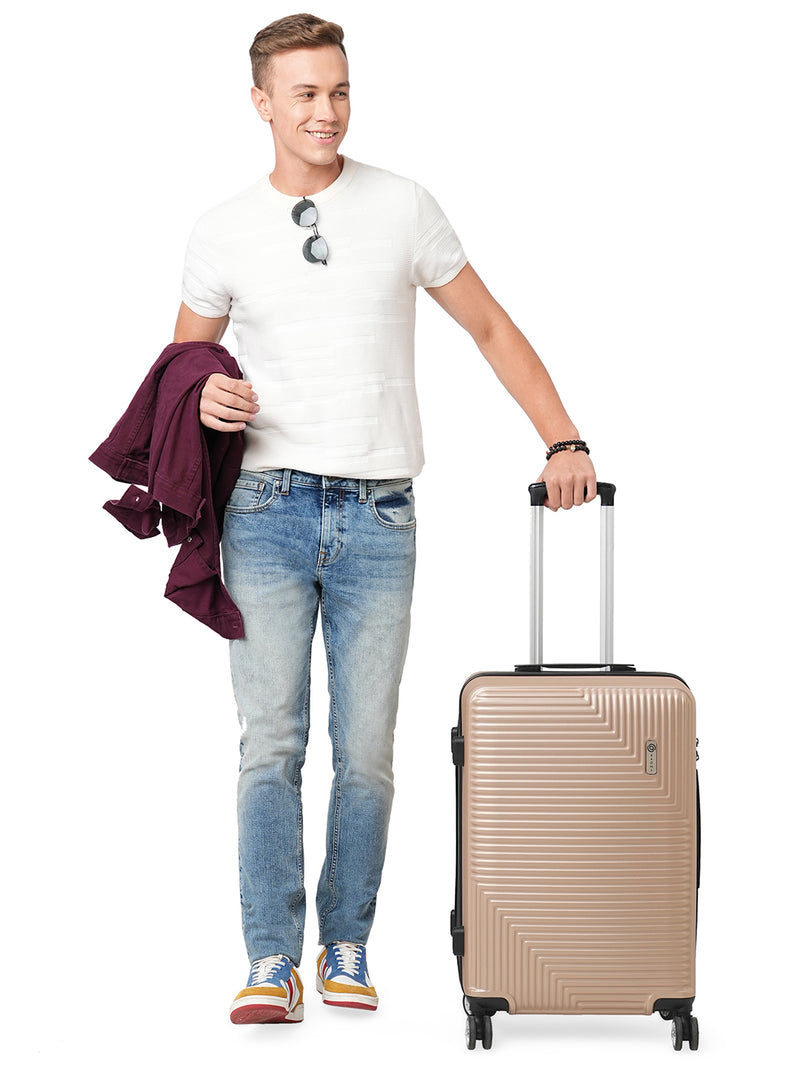 BAOMI URBAN VOYAGE Range Light Brown Hard Medium Luggage