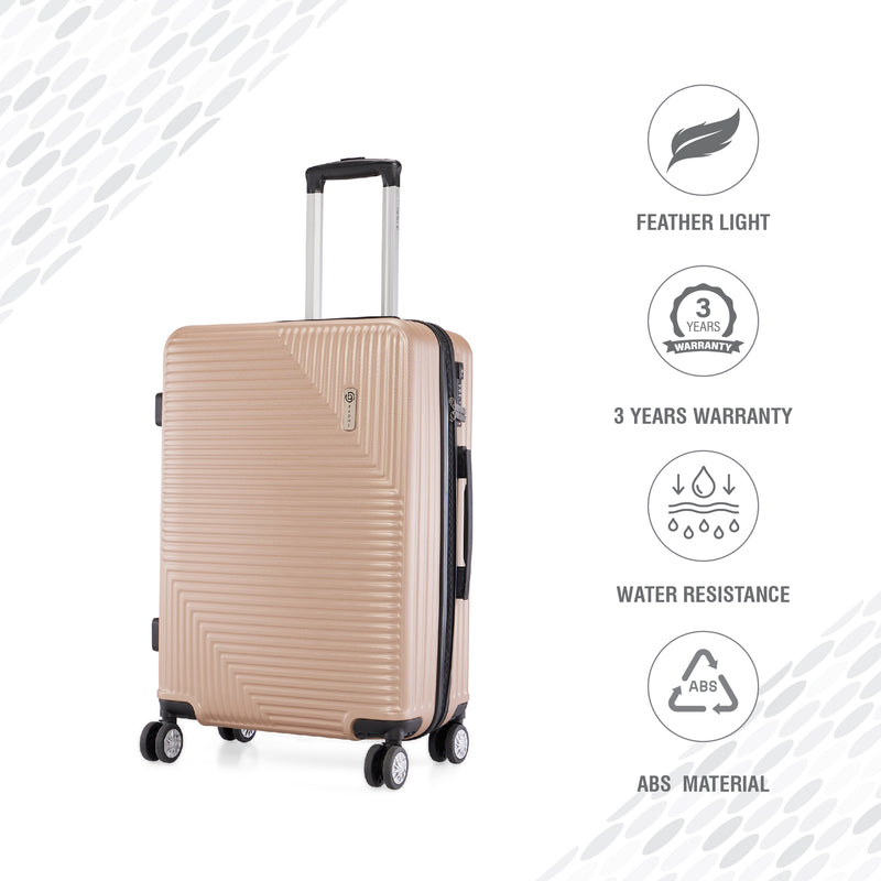 BAOMI URBAN VOYAGE Range Light Brown Hard Medium Luggage