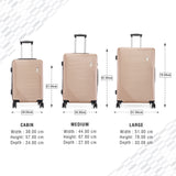 BAOMI URBAN VOYAGE Range Light Brown Hard Medium Luggage