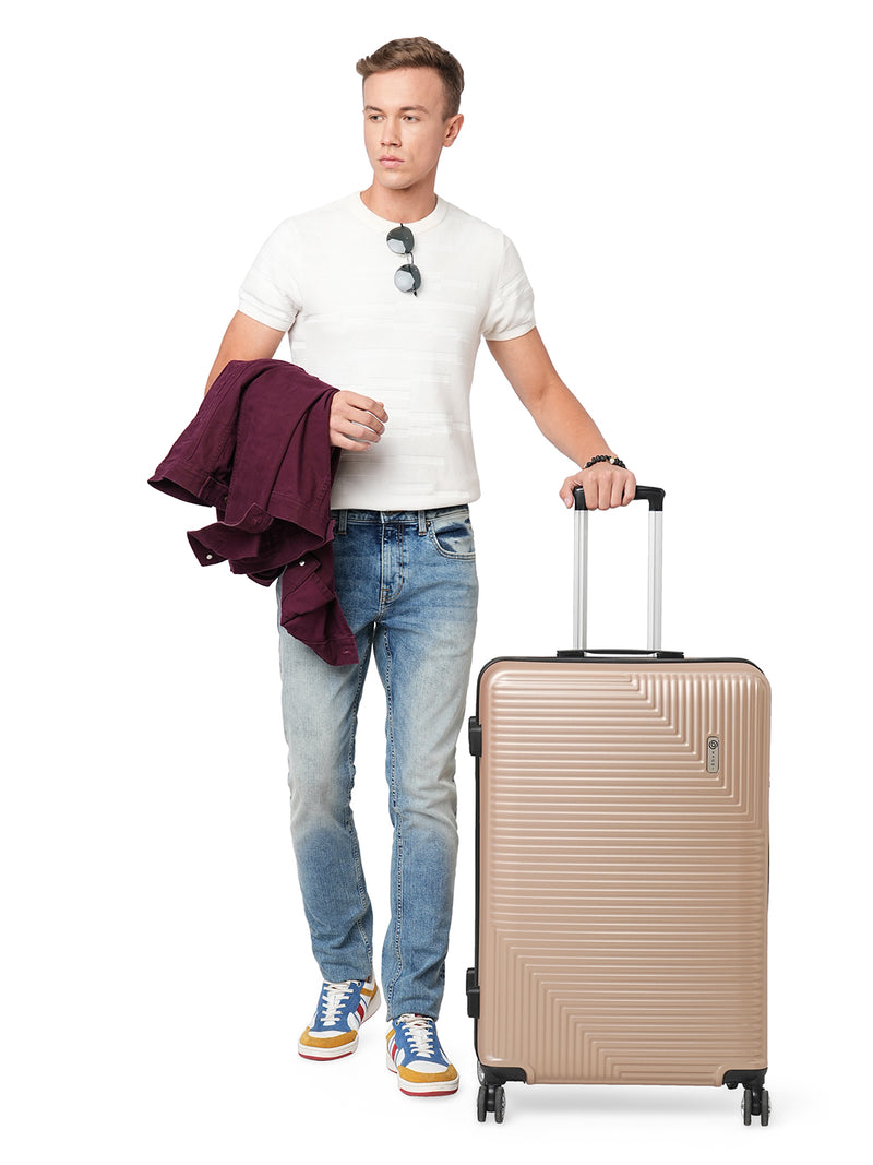 BAOMI URBAN VOYAGE Range Light Brown Hard Large Luggage