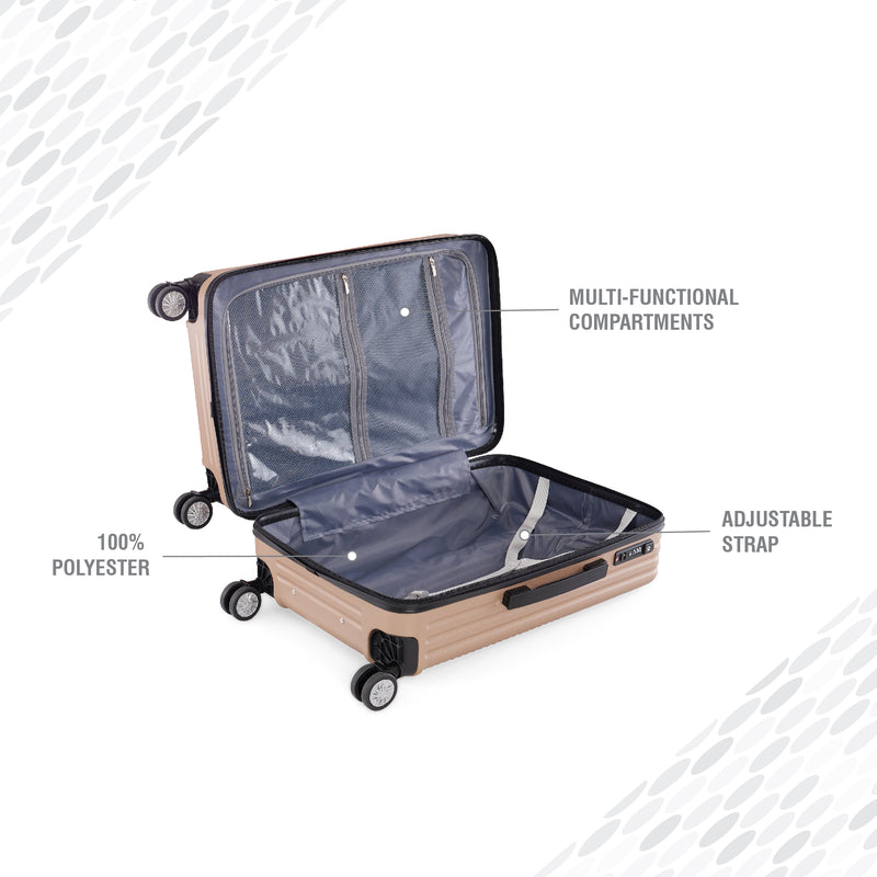 BAOMI URBAN VOYAGE Range Light Brown Hard Large Luggage