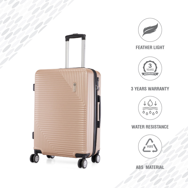 BAOMI URBAN VOYAGE Range Light Brown Hard Large Luggage
