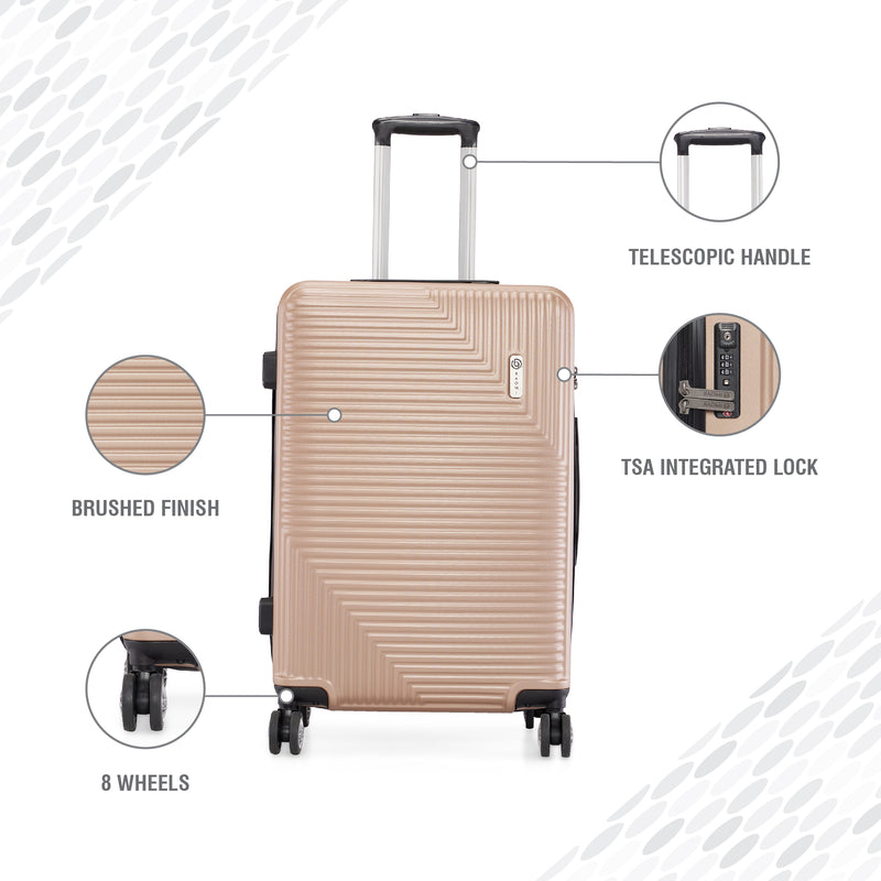 BAOMI URBAN VOYAGE Range Light Brown Hard Large Luggage