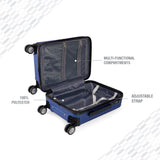 BAOMI URBAN VOYAGE Range Dark Blue Hard Cabin Luggage