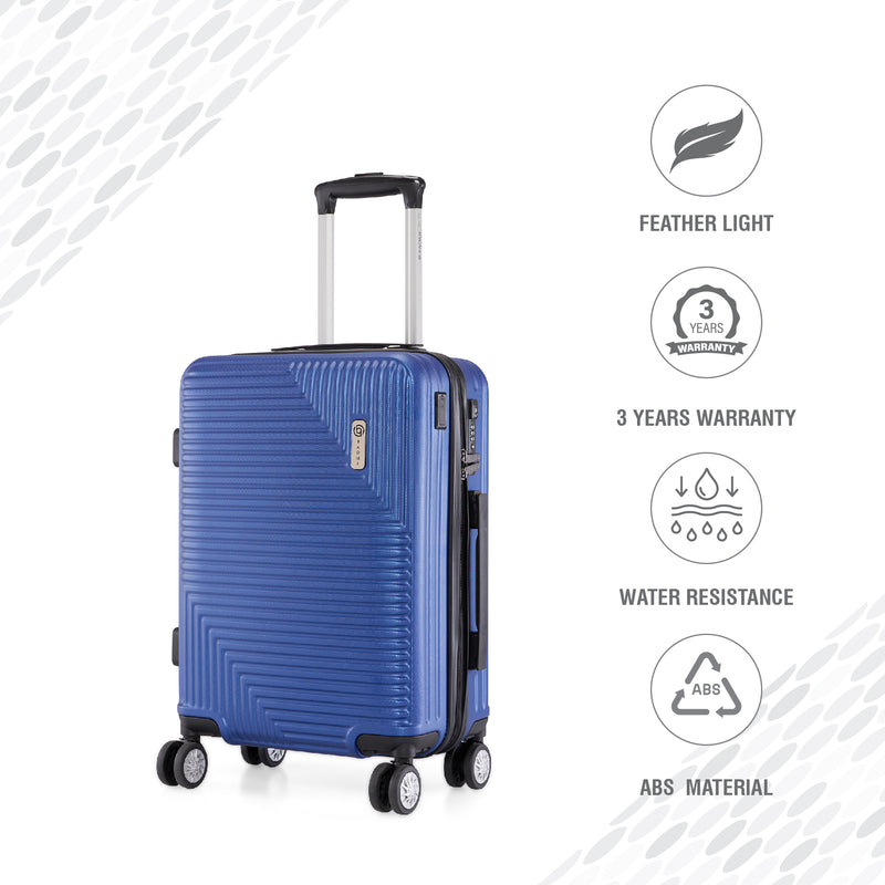 BAOMI URBAN VOYAGE Range Dark Blue Hard Cabin Luggage