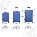 BAOMI URBAN VOYAGE Range Dark Blue Hard Medium Luggage