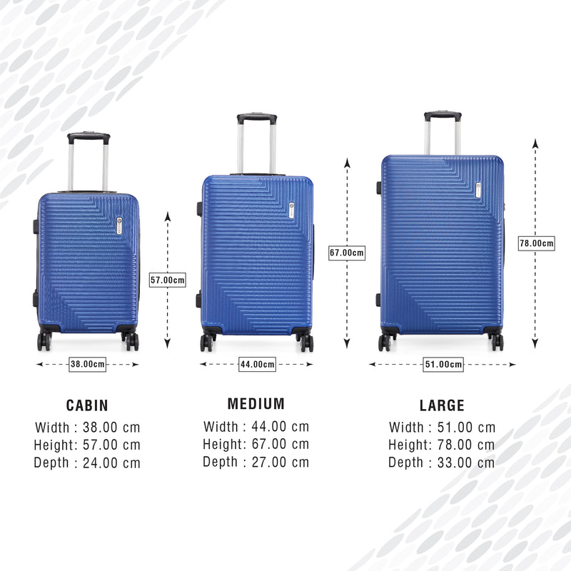 BAOMI URBAN VOYAGE Range Dark Blue Hard Medium Luggage