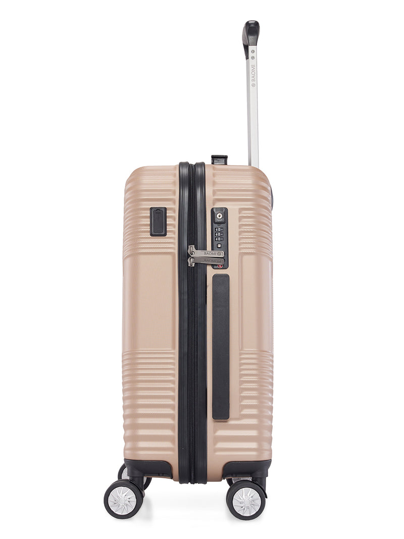 BAOMI RETRO ROAM Range Light Brown Hard Cabin Luggage