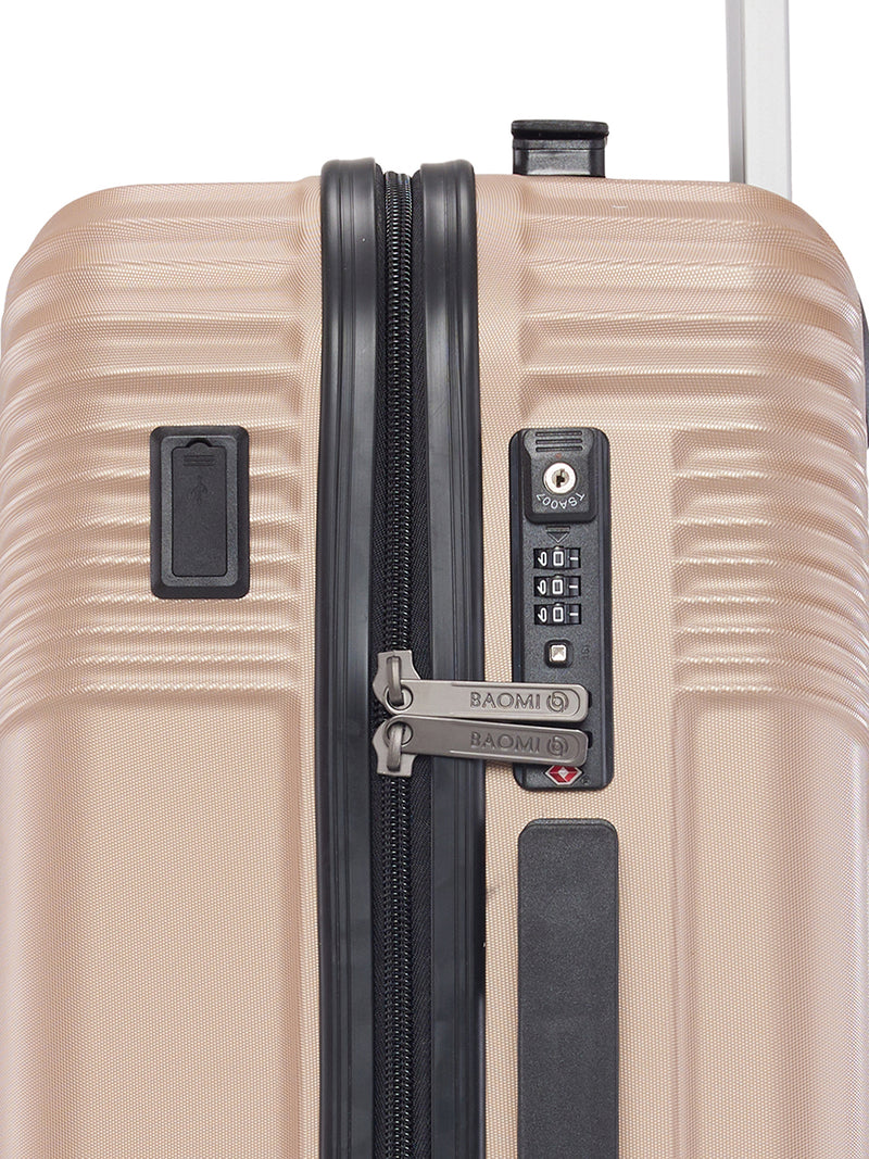 BAOMI RETRO ROAM Range Light Brown Hard Cabin Luggage