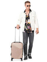 BAOMI RETRO ROAM Range Light Brown Hard Cabin Luggage