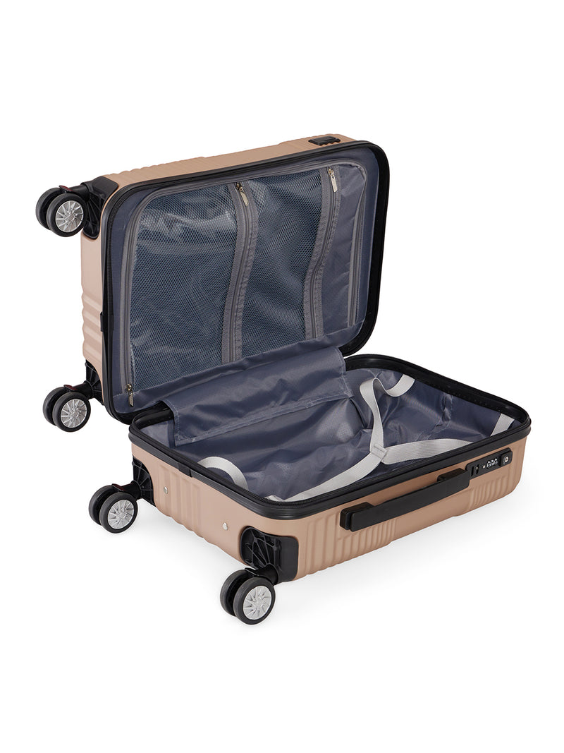 BAOMI RETRO ROAM Range Light Brown Hard Cabin Luggage