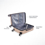 BAOMI RETRO ROAM Range Light Brown Hard Medium Luggage