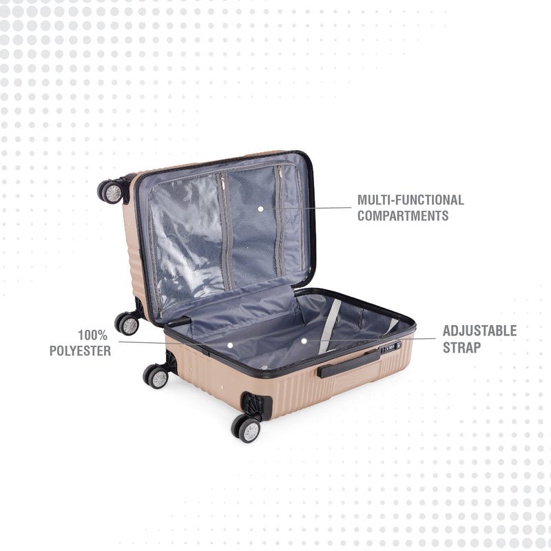 BAOMI RETRO ROAM Range Light Brown Hard Medium Luggage