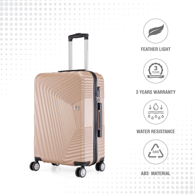 BAOMI RETRO ROAM Range Light Brown Hard Medium Luggage