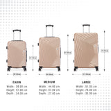 BAOMI RETRO ROAM Range Light Brown Hard Medium Luggage