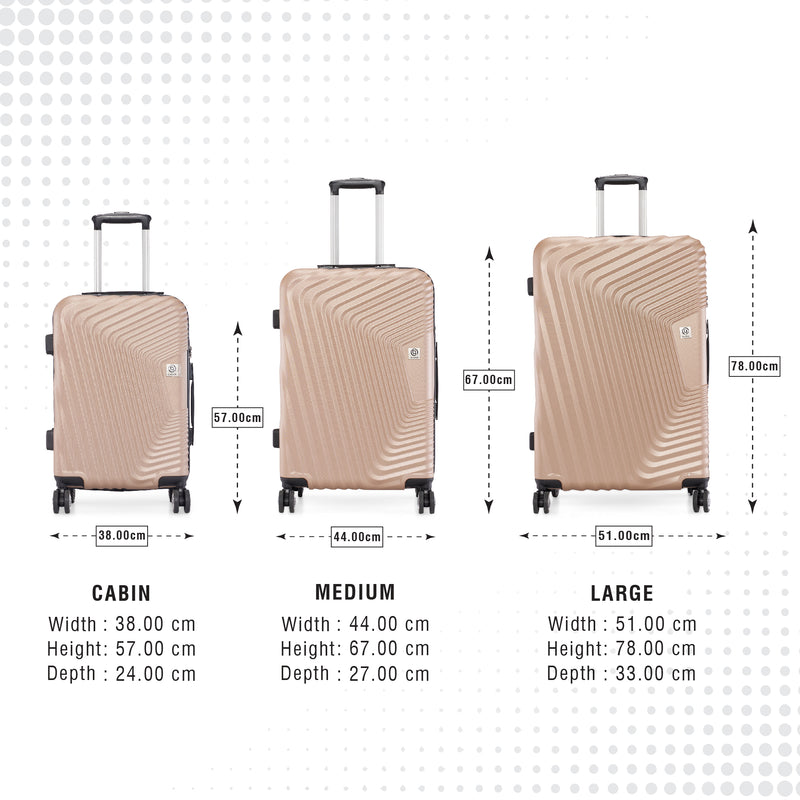 BAOMI RETRO ROAM Range Light Brown Hard Medium Luggage