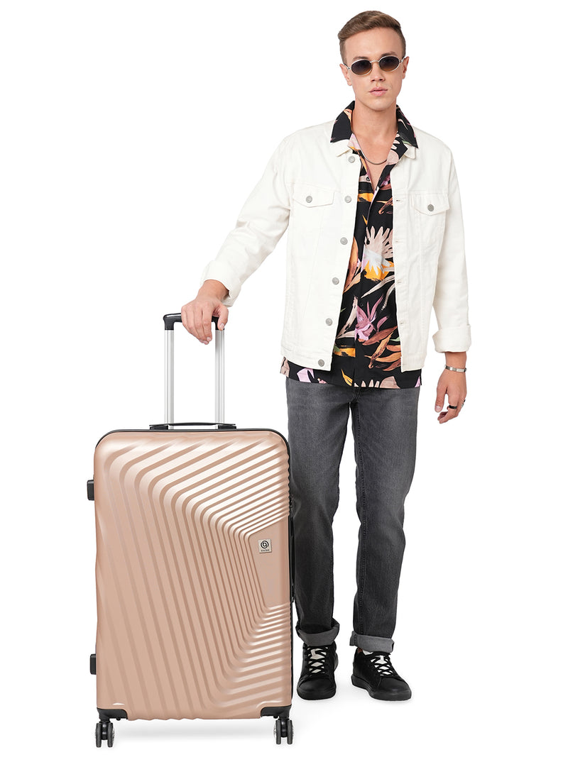 BAOMI RETRO ROAM Range Light Brown Hard Large Luggage