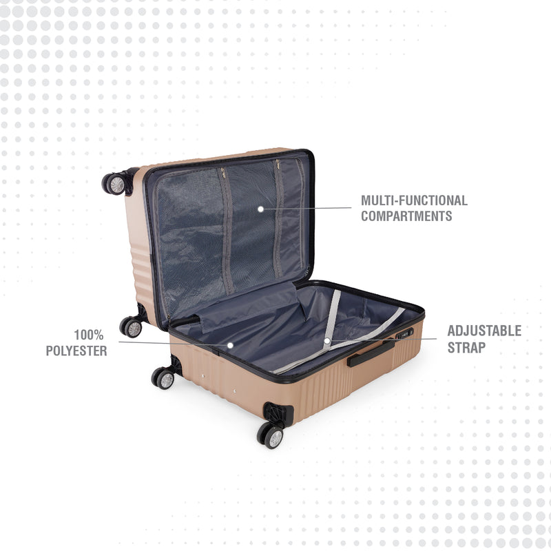 BAOMI RETRO ROAM Range Light Brown Hard Large Luggage
