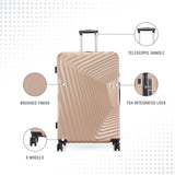 BAOMI RETRO ROAM Range Light Brown Hard Large Luggage