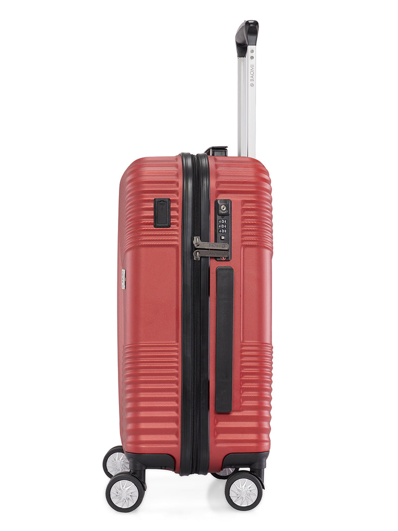 BAOMI RETRO ROAM Range Red Hard Cabin Luggage