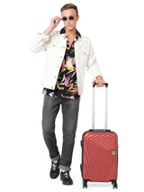 BAOMI RETRO ROAM Range Red Hard Cabin Luggage