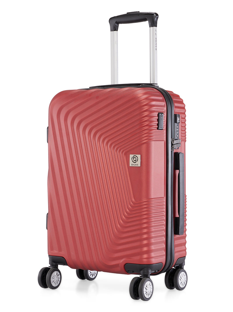 BAOMI RETRO ROAM Range Red Hard Cabin Luggage