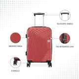 BAOMI RETRO ROAM Range Red Hard Cabin Luggage