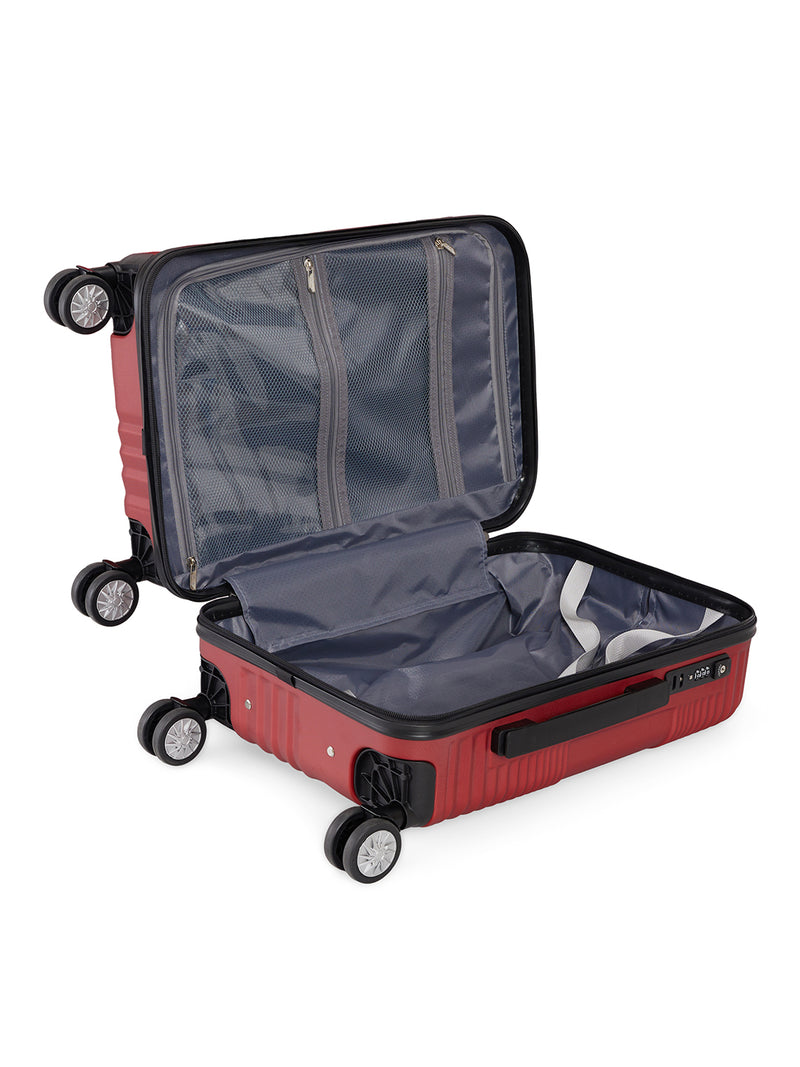 BAOMI RETRO ROAM Range Red Hard Cabin Luggage