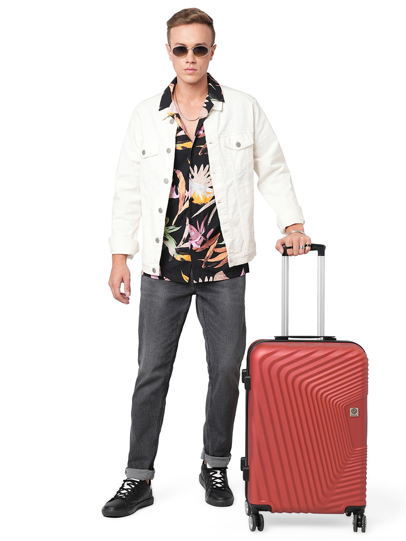 BAOMI RETRO ROAM Range Red Hard Medium Luggage