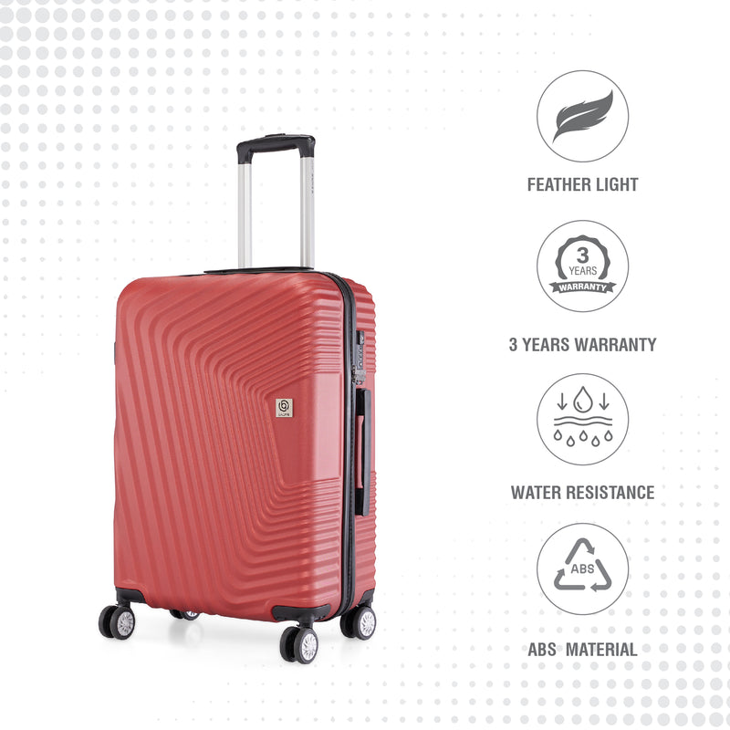 BAOMI RETRO ROAM Range Red Hard Medium Luggage