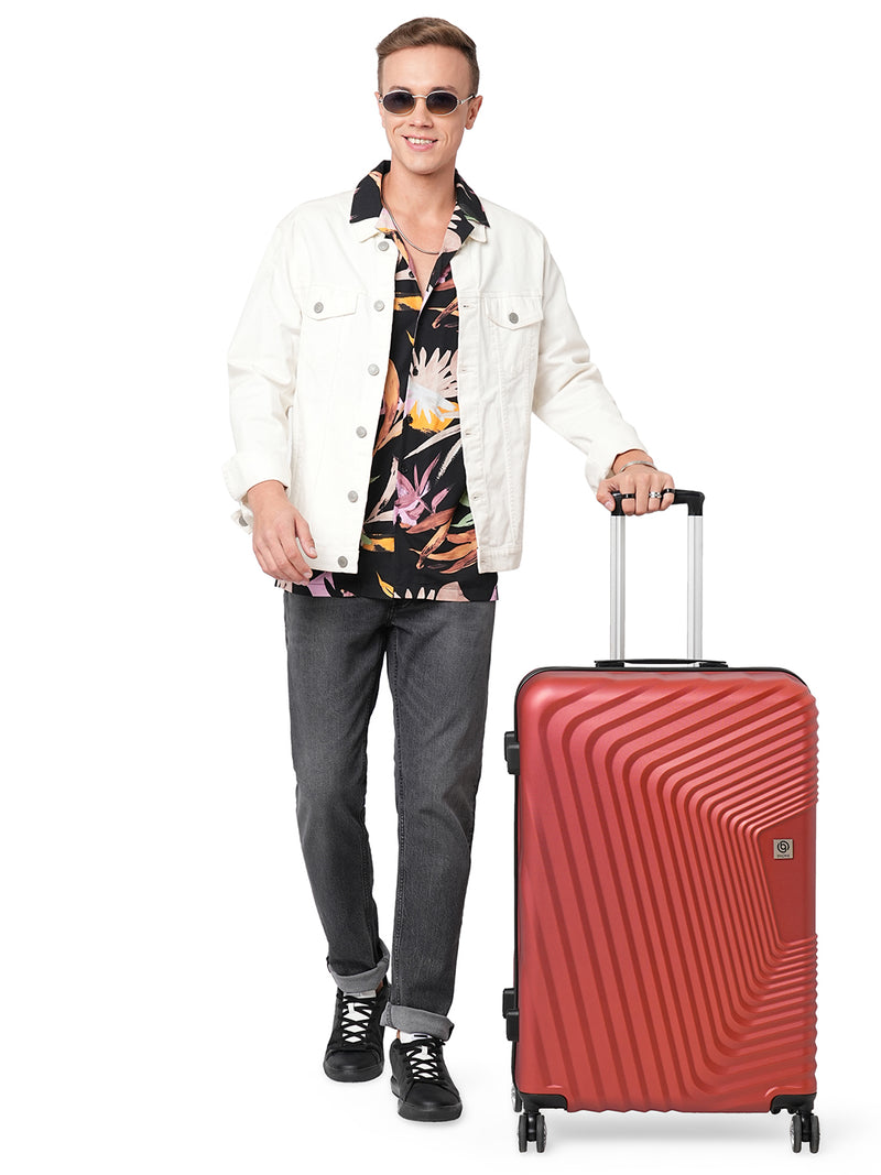 BAOMI RETRO ROAM Range Red Hard Large Luggage