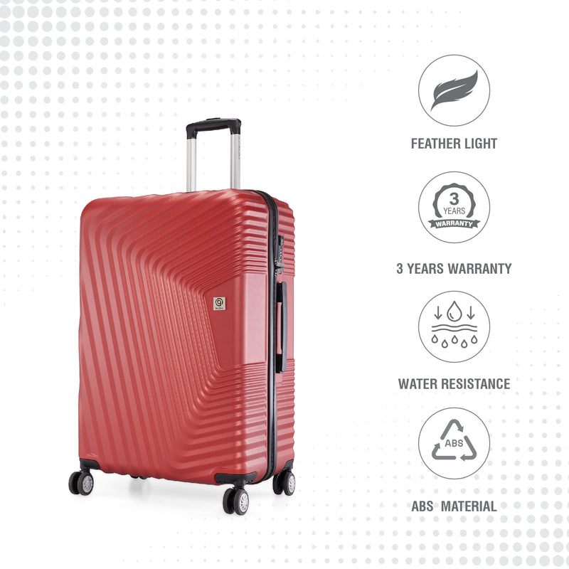 BAOMI RETRO ROAM Range Red Hard Large Luggage