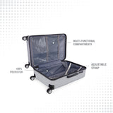 BAOMI RETRO ROAM Range Silver Hard Medium Luggage