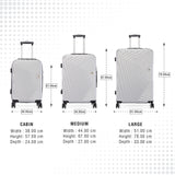 BAOMI RETRO ROAM Range Silver Hard Medium Luggage