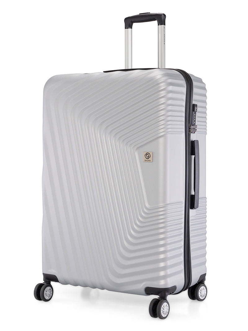BAOMI RETRO ROAM Range Silver Hard Large Luggage