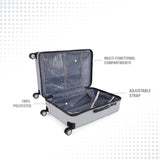 BAOMI RETRO ROAM Range Silver Hard Large Luggage