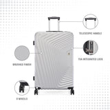 BAOMI RETRO ROAM Range Silver Hard Large Luggage