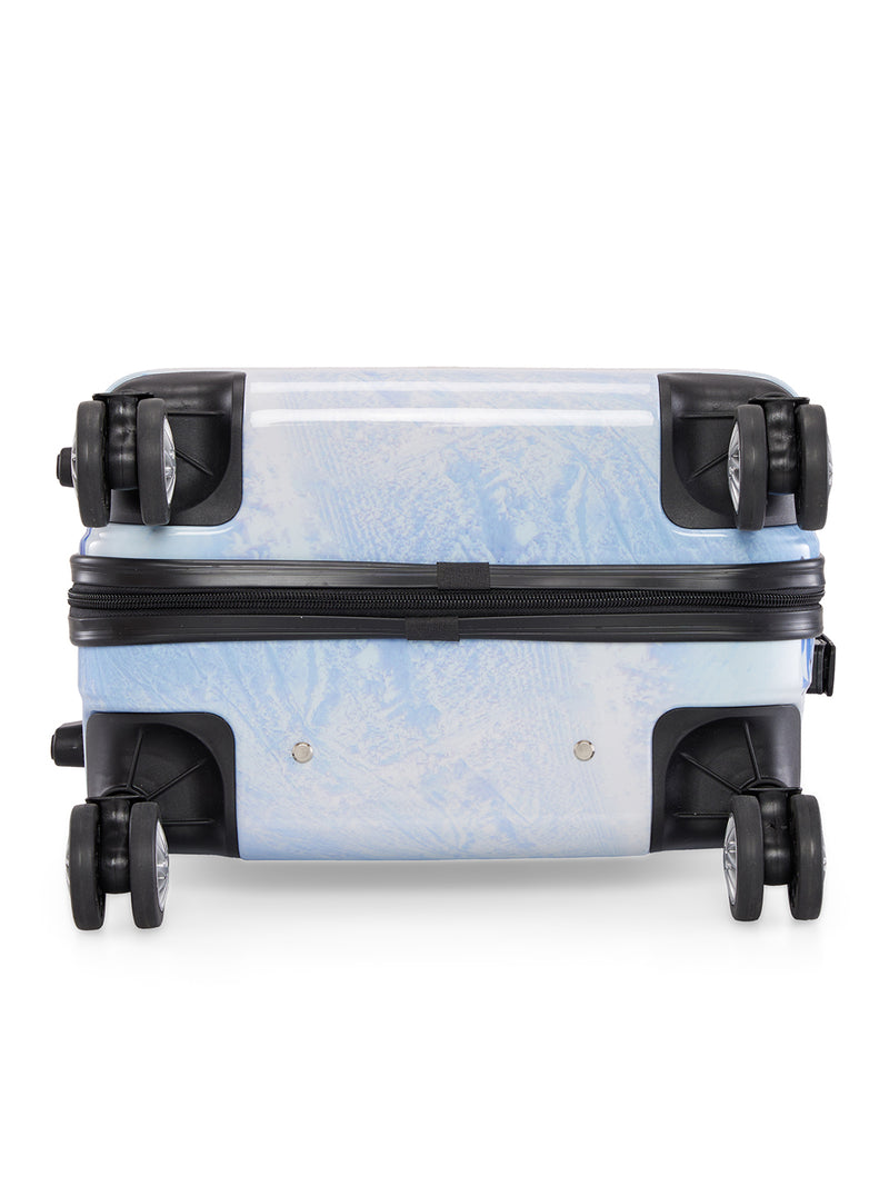 BAOMI PRINTED BLUE Range Printed Blue Hard Cabin Luggage