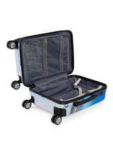 BAOMI PRINTED BLUE Range Printed Blue Hard Cabin Luggage