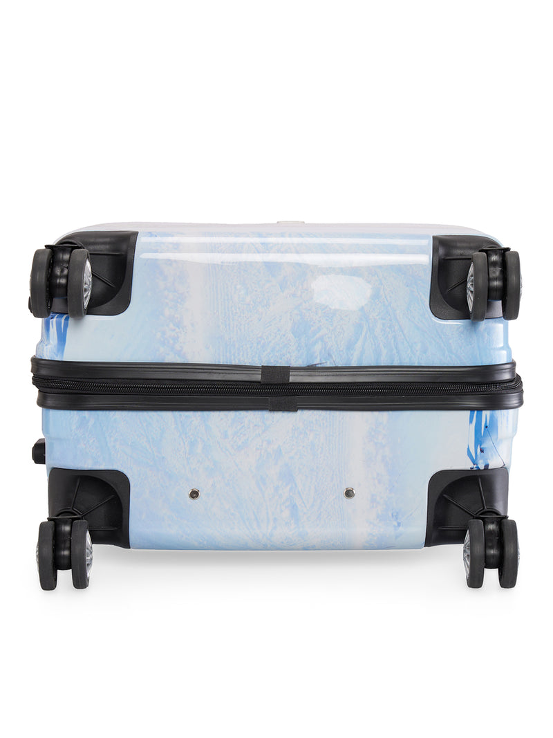 BAOMI PRINTED BLUE Range Printed Blue Hard Medium Luggage