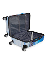 BAOMI PRINTED BLUE Range Printed Blue Hard Medium Luggage