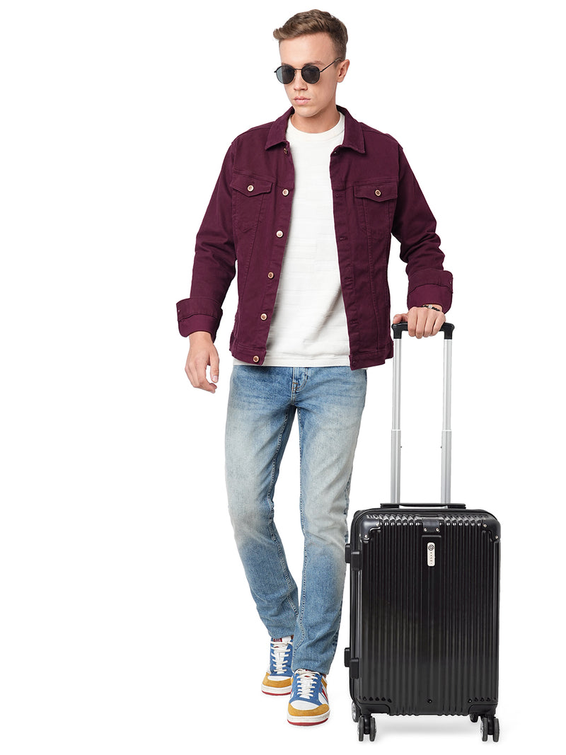 BAOMI SOLID GOLD Range Black Hard Cabin Luggage