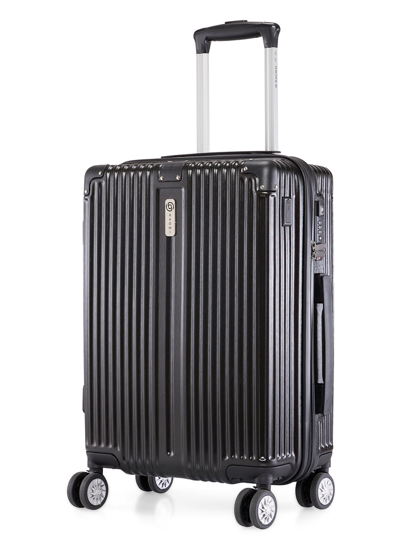 BAOMI SOLID GOLD Range Black Hard Cabin Luggage