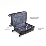 BAOMI SOLID GOLD Range Black Hard Cabin Luggage
