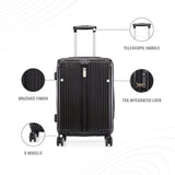 BAOMI SOLID GOLD Range Black Hard Cabin Luggage