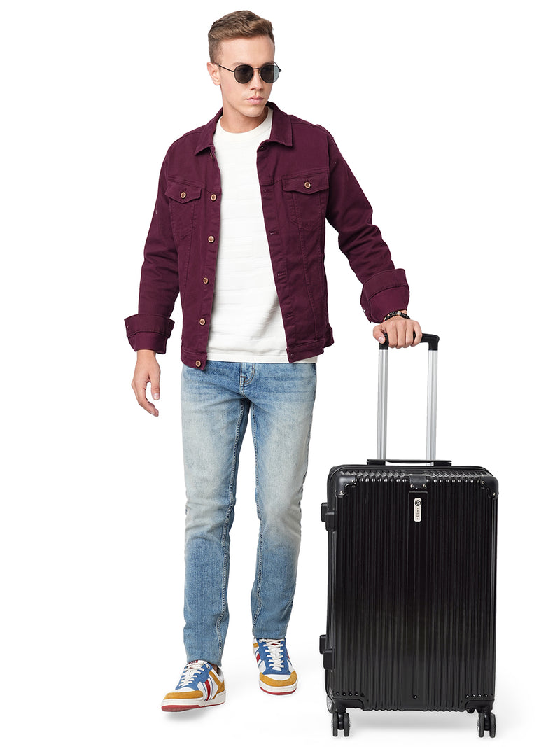 BAOMI SOLID GOLD Range Black Hard Medium Luggage