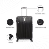 BAOMI SOLID GOLD Range Black Hard Medium Luggage