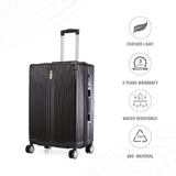 BAOMI SOLID GOLD Range Black Hard Medium Luggage