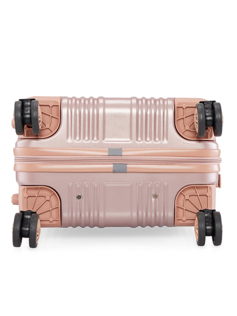 BAOMI SOLID GOLD Range Rose Gold Hard Cabin Luggage